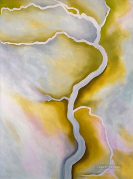 ジョージア・オキーフ Painting - ジョージア・オキーフ 淡い川から ジョージア・オキーフ アメリカのモダニズム 精密主義
